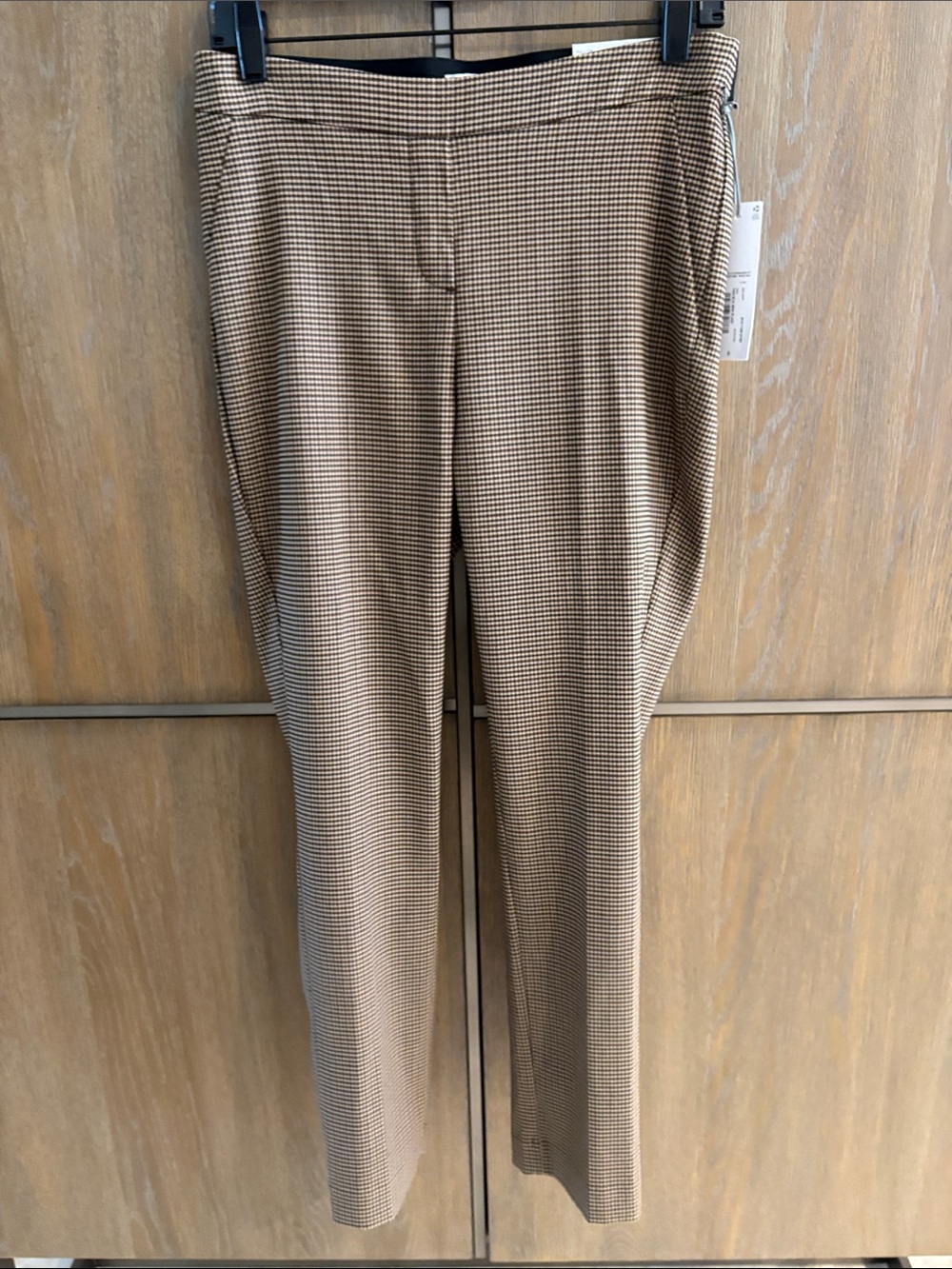 Liz Claiborne Tan and Black Houndstooth Trousers